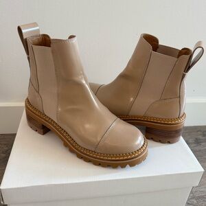 See By Chloe Women's Beige Ankle Booties - 6.5 US